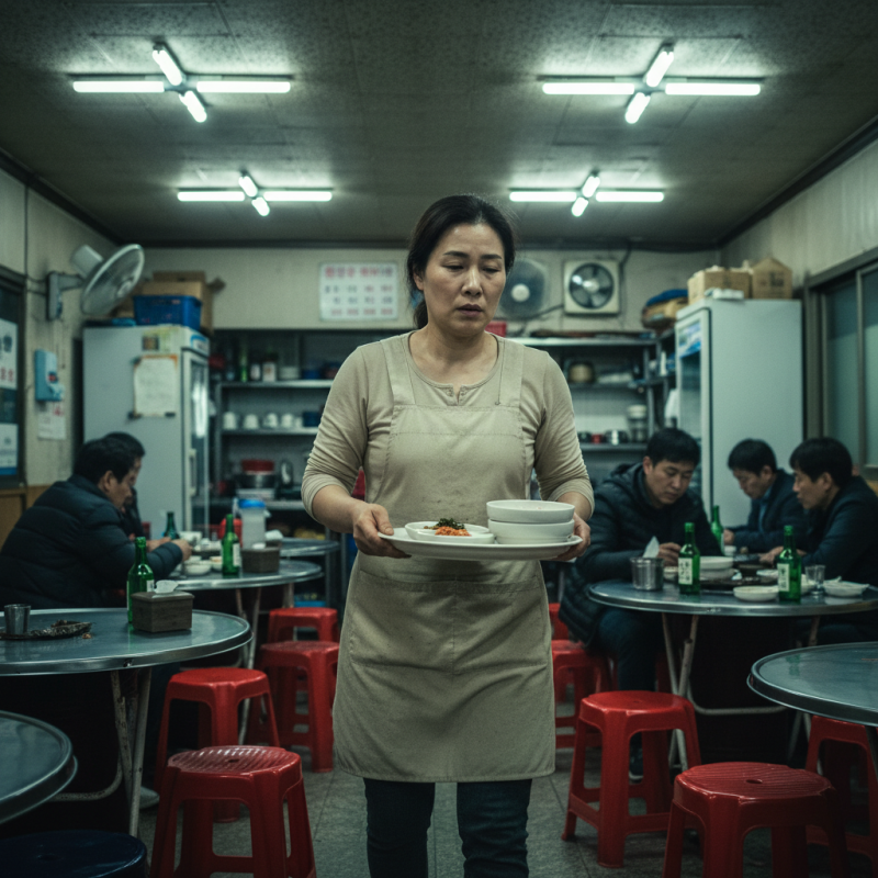 식당에서 일하는 의뢰인